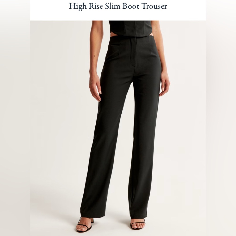 Abercrombie High Rise Slim Boot Trouser, Size 26 short